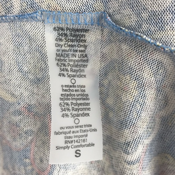 NWT Lularoe Paisley Print Sarah Duster Cardigan: S - Picture 7 of 11